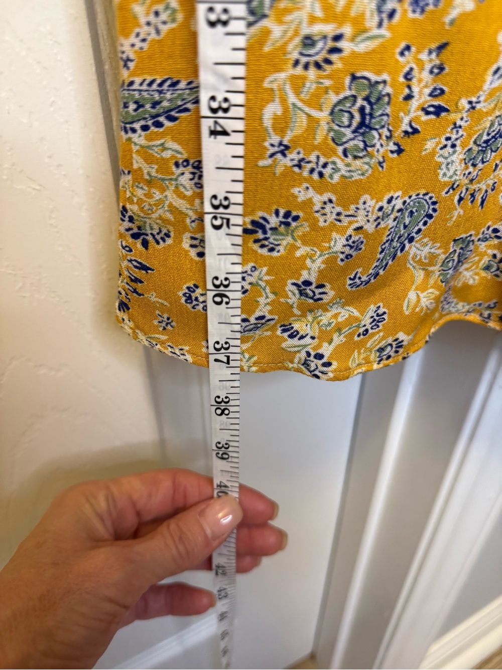 NATURAL LIFE Mixed Floral Patchwork Maxi Skirt - Yellow, Cream, Purple - Picture 5 of 7